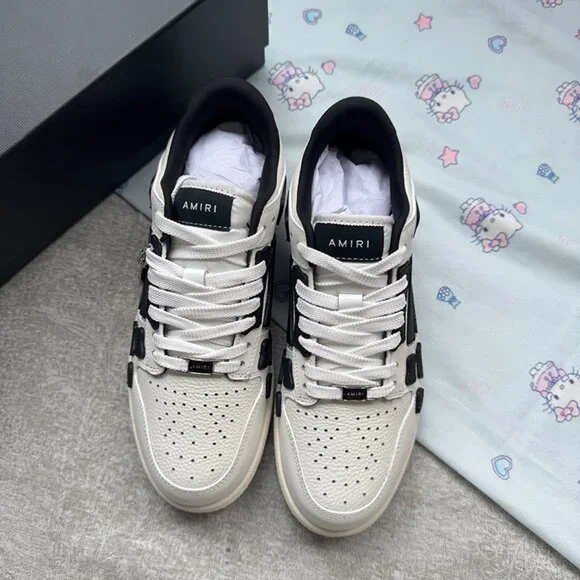 Amiri Skeleton Low-Top Leather Sneakers